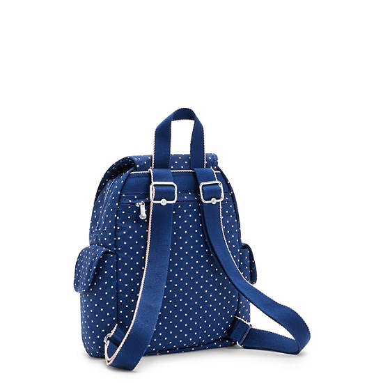 Kipling City Pack Mini Printed Backpack Sırt Çantaları Mavi | TR 1193QM